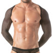 Circuit Fishnet bolero Black For Men
