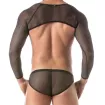 Bolero Circuit en résille Noir Pour Homme de Dos