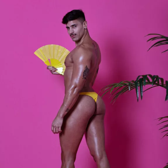 Plain swim Thongs Yellow