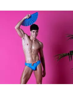 Mini Slip De Bain Uni Turquoise