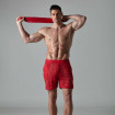 Short Long Transparent Pour Hommes Rouge
