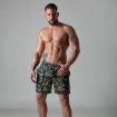 Short long transparent pour hommes Kaki Camo