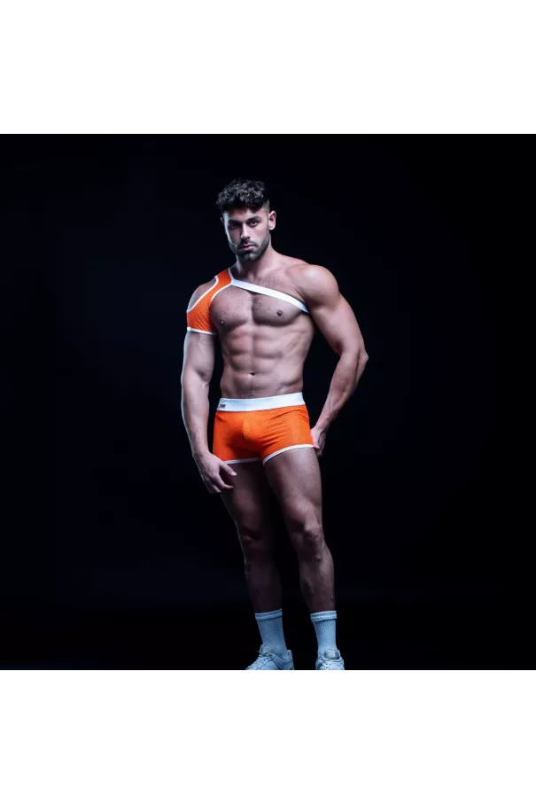 Short En Résille Néon Orange