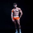 Short En Résille Néon Orange