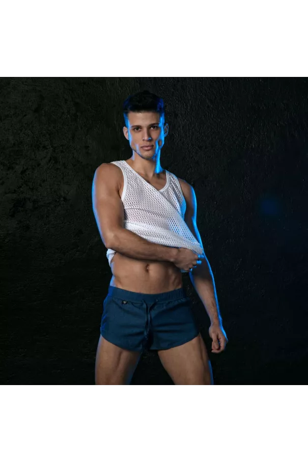 Short Rétro En Denim Clair