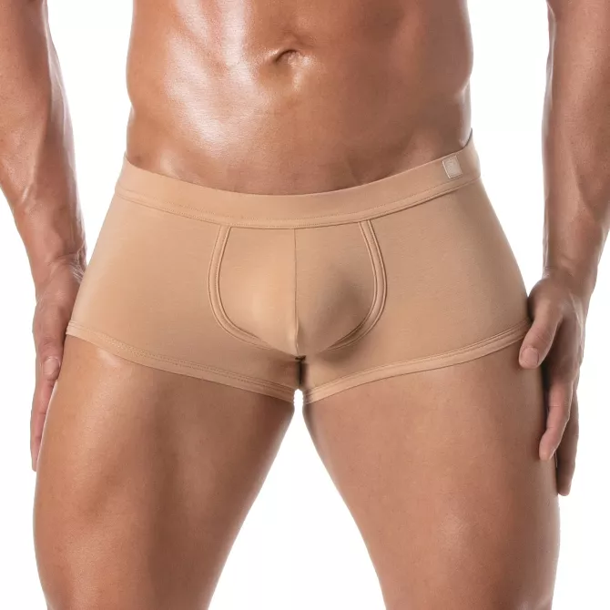 Men wearing a Skin color Trunks Cover Image