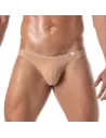 Homme portant un Mini Slip couleur peau De Face Image de Couverture