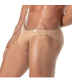 Men Wearing a Skin color Mini brief From Side