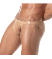 Men Wearing a Skin color Tanga Beige Side View