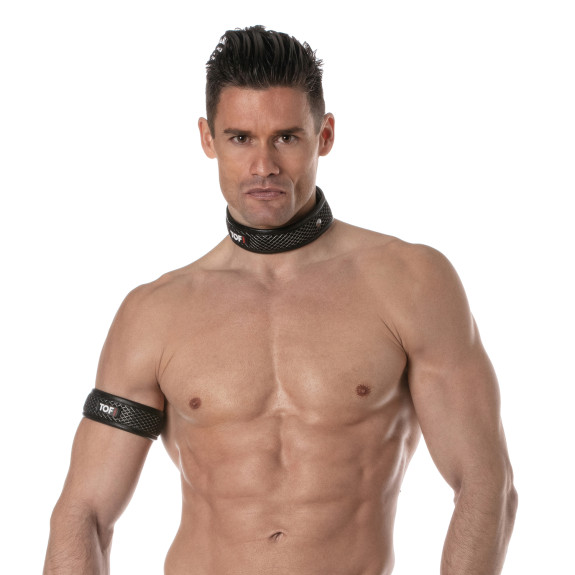 3D Collar Black Grey