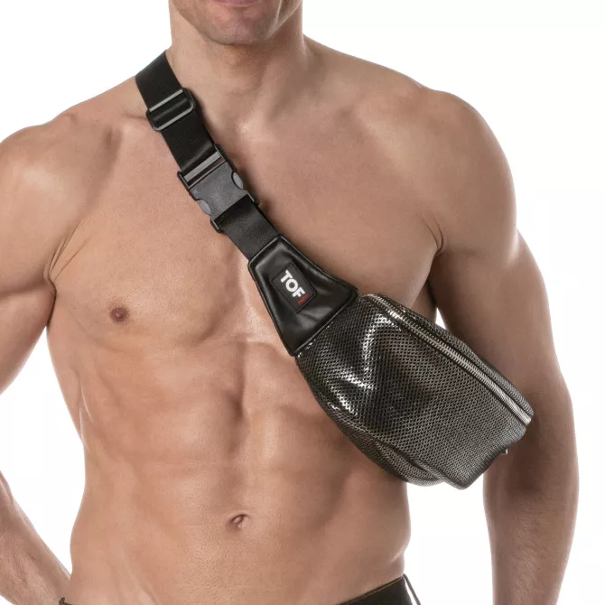 3D Fanny Pack Silver from the zoom