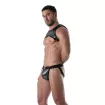 Sexy Men's Jockstrap Silver – 3D Snap Buttons | TOF Paris