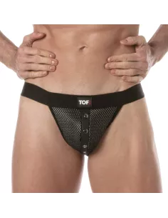 Jockstraps à boutons-pression 3D Noir Gris