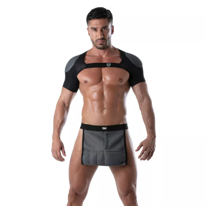 3D Waist Apron Grey
