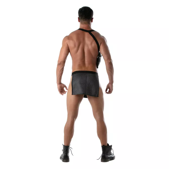 3D Waist Apron Black Grey