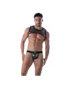 3D Zipped Pocket Harness Silver with all body