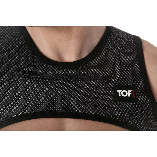 3D Zipped Pocket Harness Grey