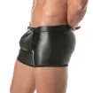Boxer Kinky Accès Facile en Cuir Noir pour Homme | TOF Paris