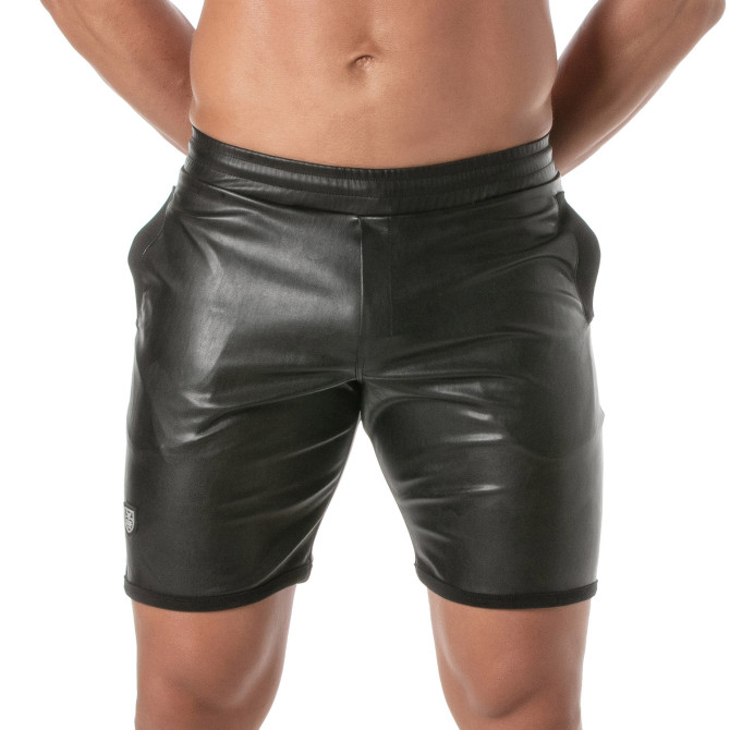 Short cuir homme - Kinky noir | TOF Paris - Clubwear audacieux