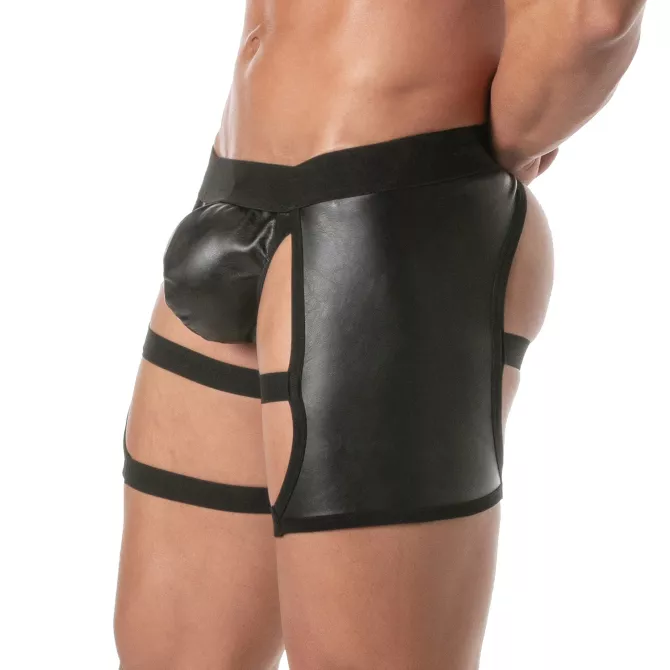 Kinky Shorty Chaps  with a thong