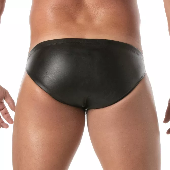 Bikini Zippé Kinky – Sous-vêtement cuir homme sexy | TOF Paris