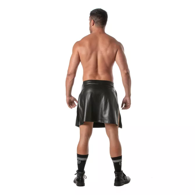 Kinky Zipped Skirt from the back