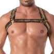 Glitter Bulldog Harness Gold