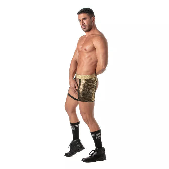 Glitter Shorty Chaps Gold