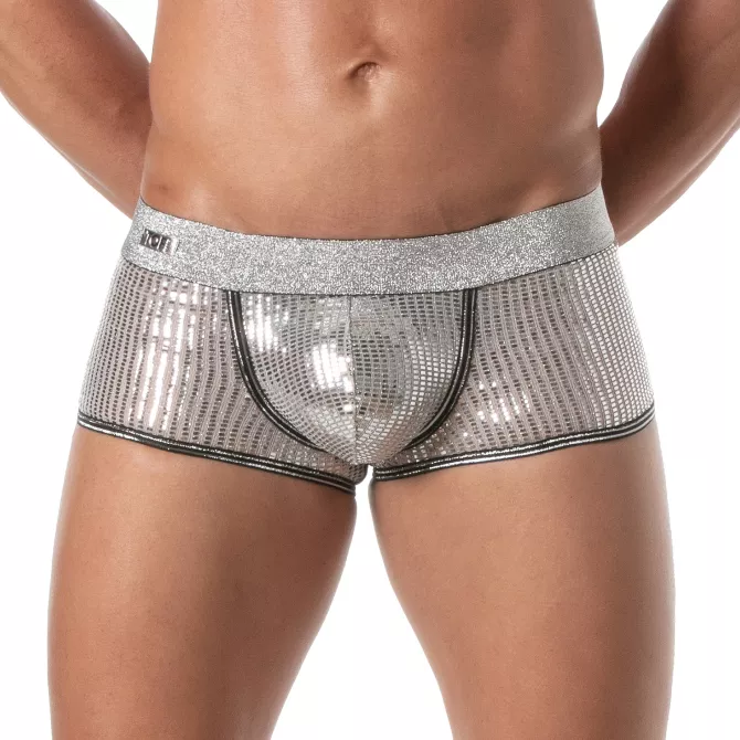 Boxer Pailleté Argent