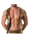 Gilet à Chaînes Pailleté Or