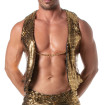 Glitter Chain Vest Gold