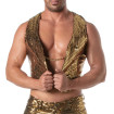 Glitter Chain Vest Gold