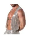 Gilet à Chaînes Pailleté Argent