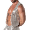 Glitter Chain Vest Silver