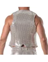 Glitter Chain Vest Silver