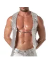 Gilet à Chaînes Pailleté Argent