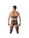 Men wearing a Lace Bustier For Men From Back by TOF Paris
