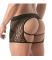 A Lace Chaps Thong From back For Men