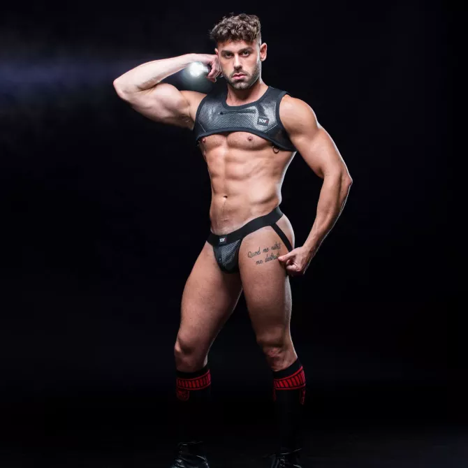 3D Zipped Pocket Harness Silver