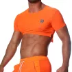 Crop Top Neon Orange - TOF-PARIS.com