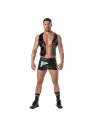 Vinyl Chain Vest Black