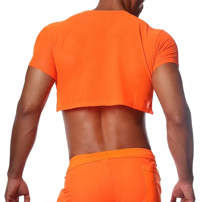 Crop top Orange Fluo - TOF-PARIS.com