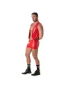 Gilet A Chaines Vinyl Rouge