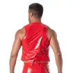 Gilet A Chaines Vinyl Rouge