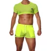 Crop top Jaune Fluo - TOF-PARIS.com