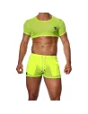 Crop top Jaune Fluo