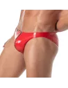 Vinyl Zipped Bikini Red