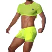 Crop top Jaune Fluo - TOF-PARIS.com