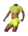 Crop top Jaune Fluo