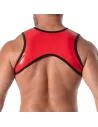 Vinyl Zipped Harness Red